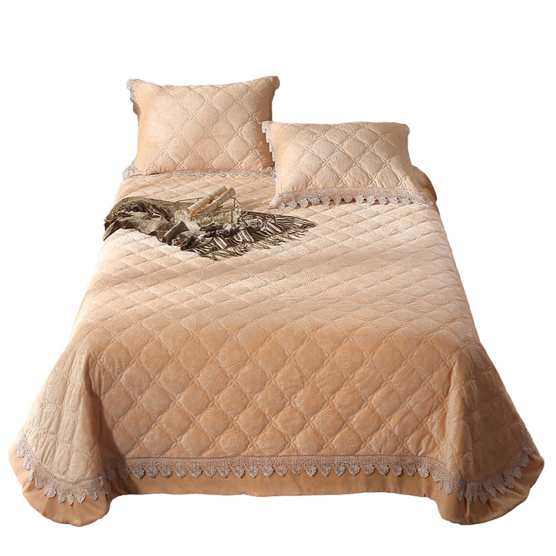 embossed velvet quilt sets