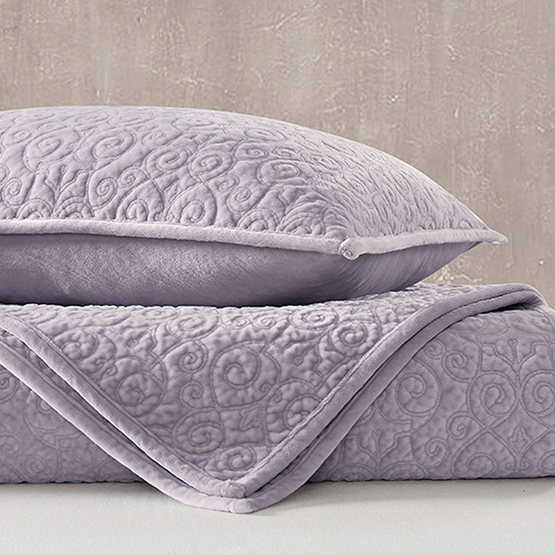 cross stitching velvet quilt set cross stitching velvet quilt set
