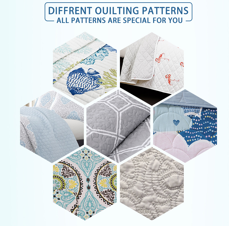 different quilting patterns for bedding set