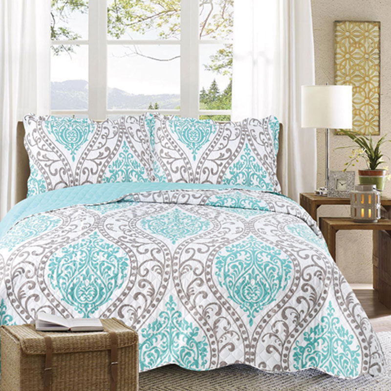 disperse printing quilt bedspread bedding set