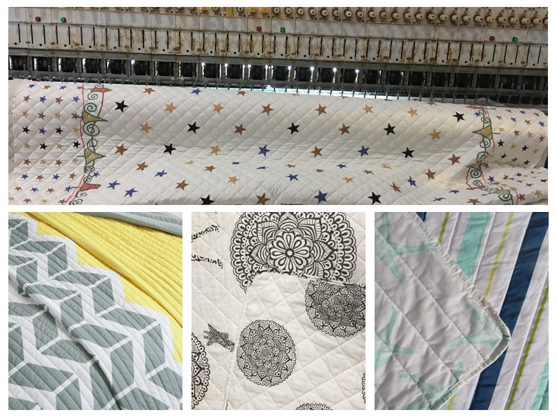 China quilts factory with different quilting patterns