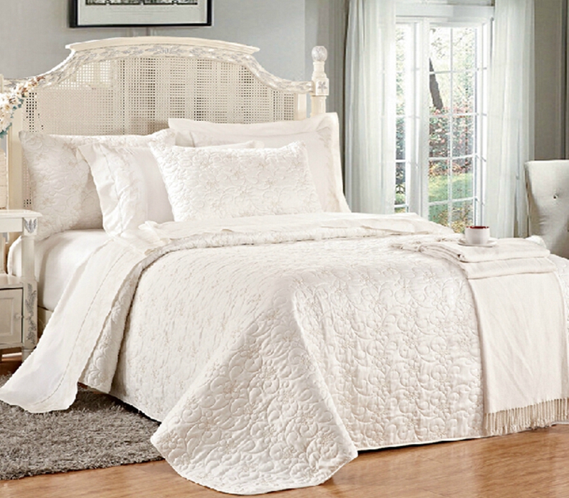 satin solid quilt set