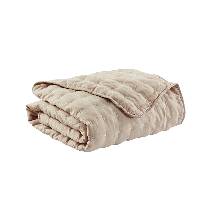garment washed quilted throw blankets