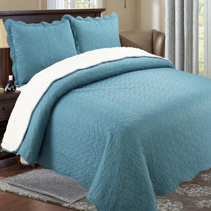 vermicelli quilted solid bedspread sherpa quilts