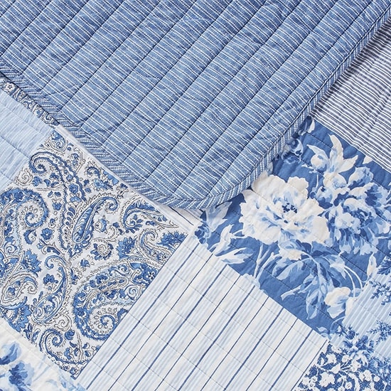 reversible quilted bedding set