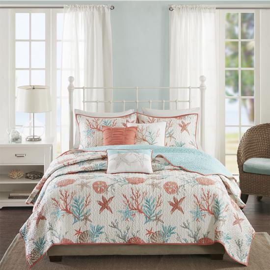 Hj Home Coral Bay Printed Bedspread And Quilt Set Suppliers Hj