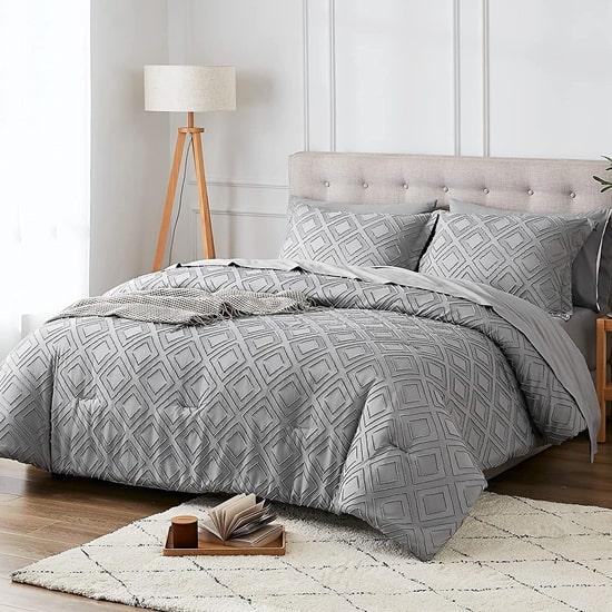 textured bedding set bed in a bag