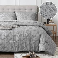 textured bedding set bed in a bag