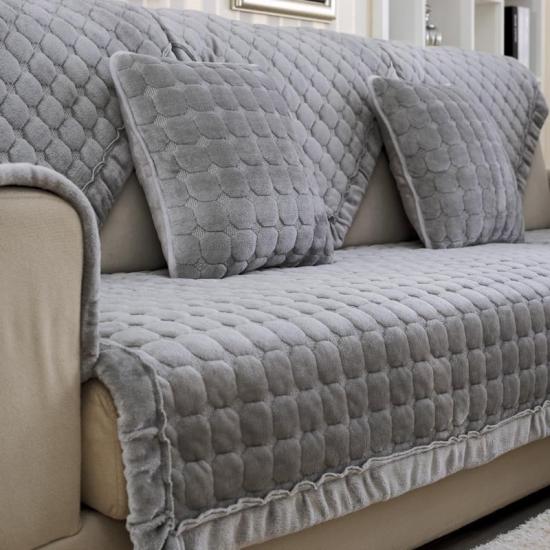 China Flannel Sofa Cover Factory