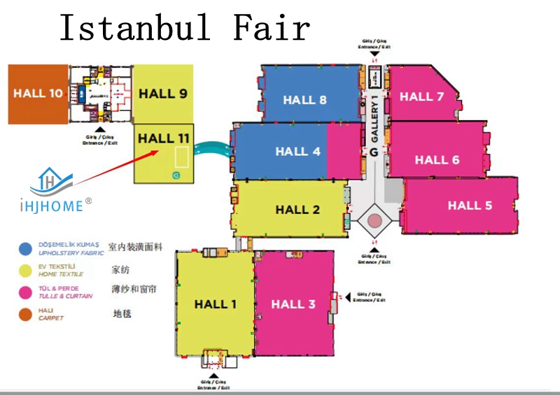 How to find HJHOME Booth Number at HOMETEX Exhibition in Istanbul